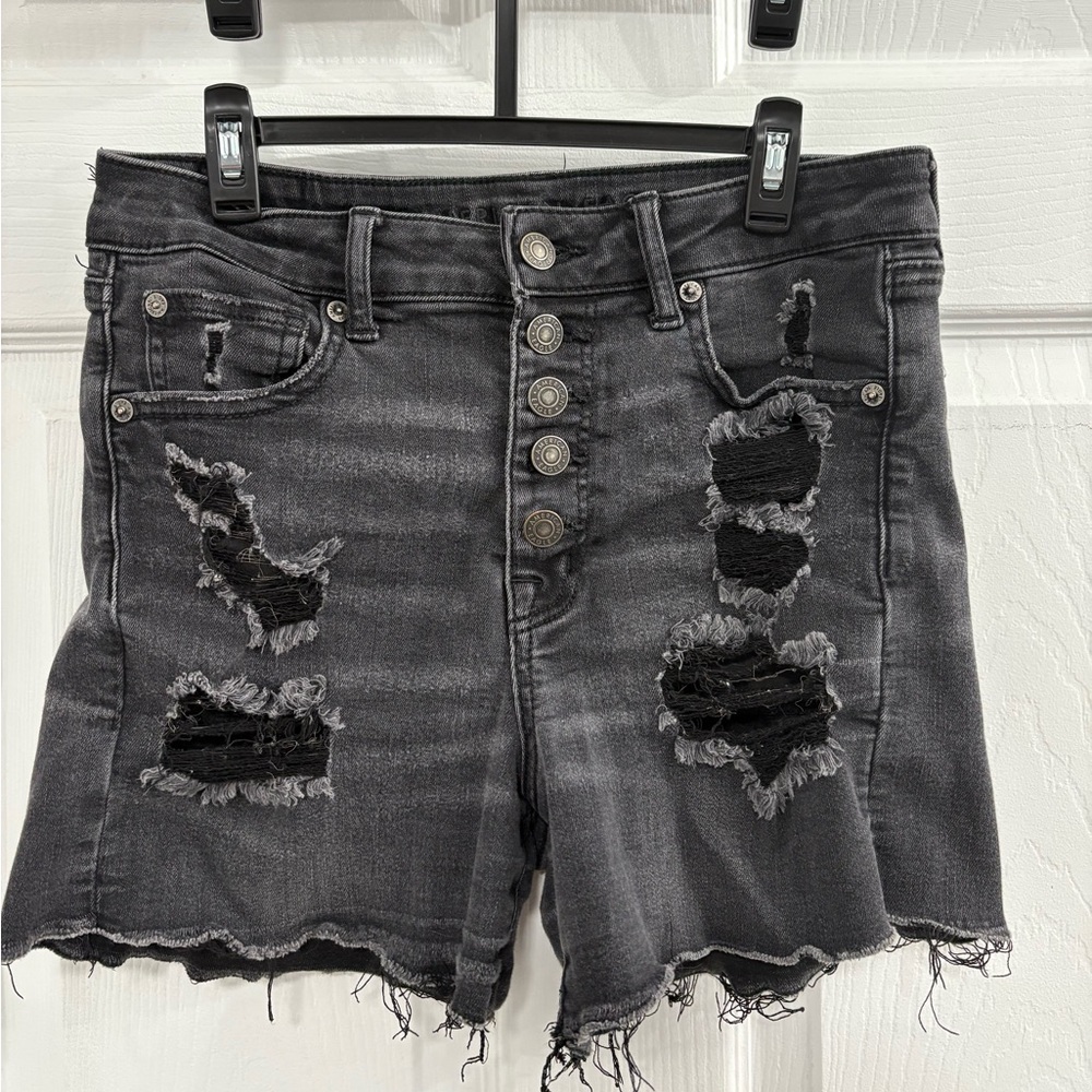 American Eagle Black Denim Shorts